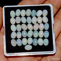 36 Pcs Natural Opal Flashy Multi Color 7mm*5mm Oval Cabochon Loose Gemstones Lot