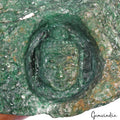 2600 Cts Natural Green Aventurine Rough Gem Carved Meditating Buddha Face Statue