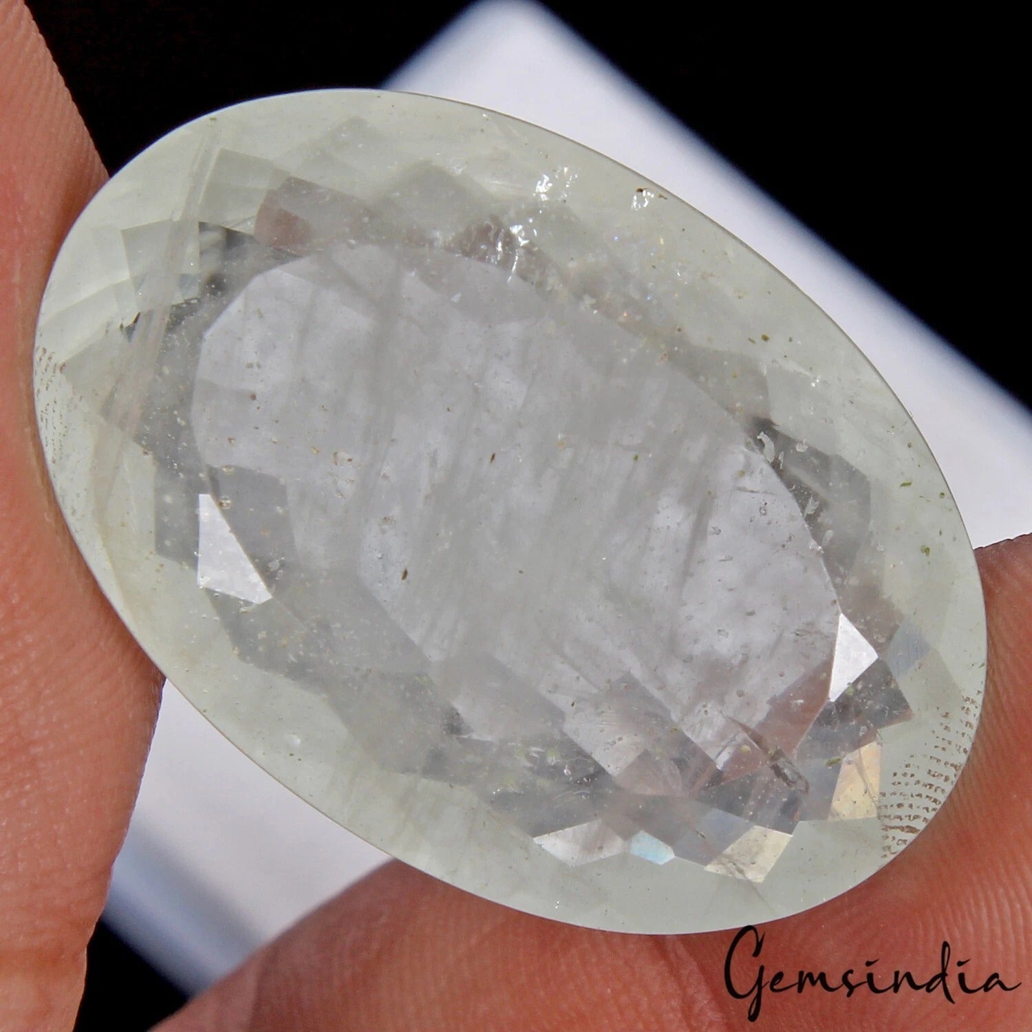 IGL&I Certified 40.80 Cts Natural Brazilian Untreated Blue Aquamarine Oval Gem