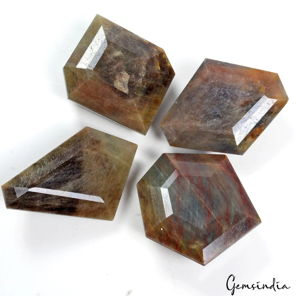 1360 Ct Natural Untreated Brown Golden Sapphire Mix Cut Faceted Loose Gems Lot