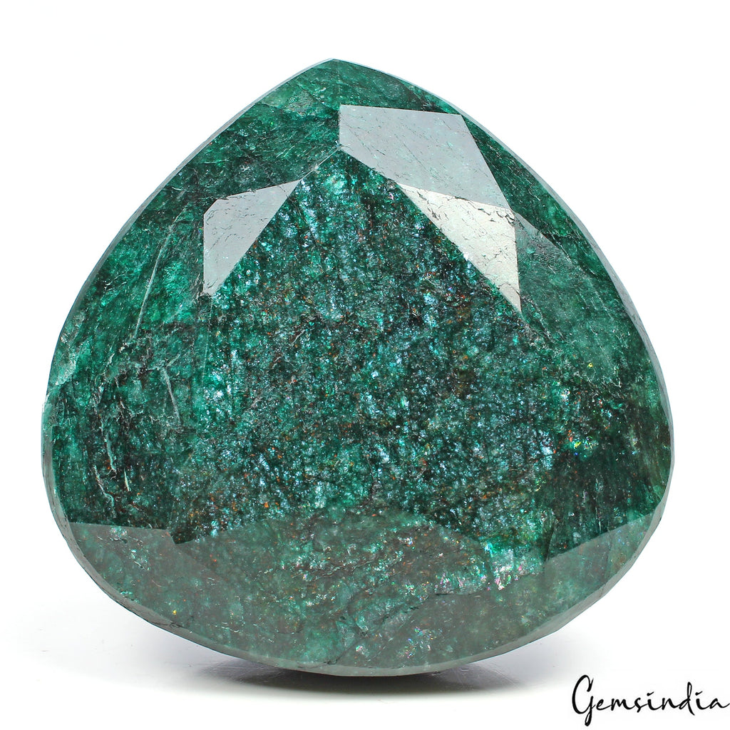 1220 Ct Natural Brazilian Dark Green Emerald Pear Cut Loose Huge Earth Mined Gem