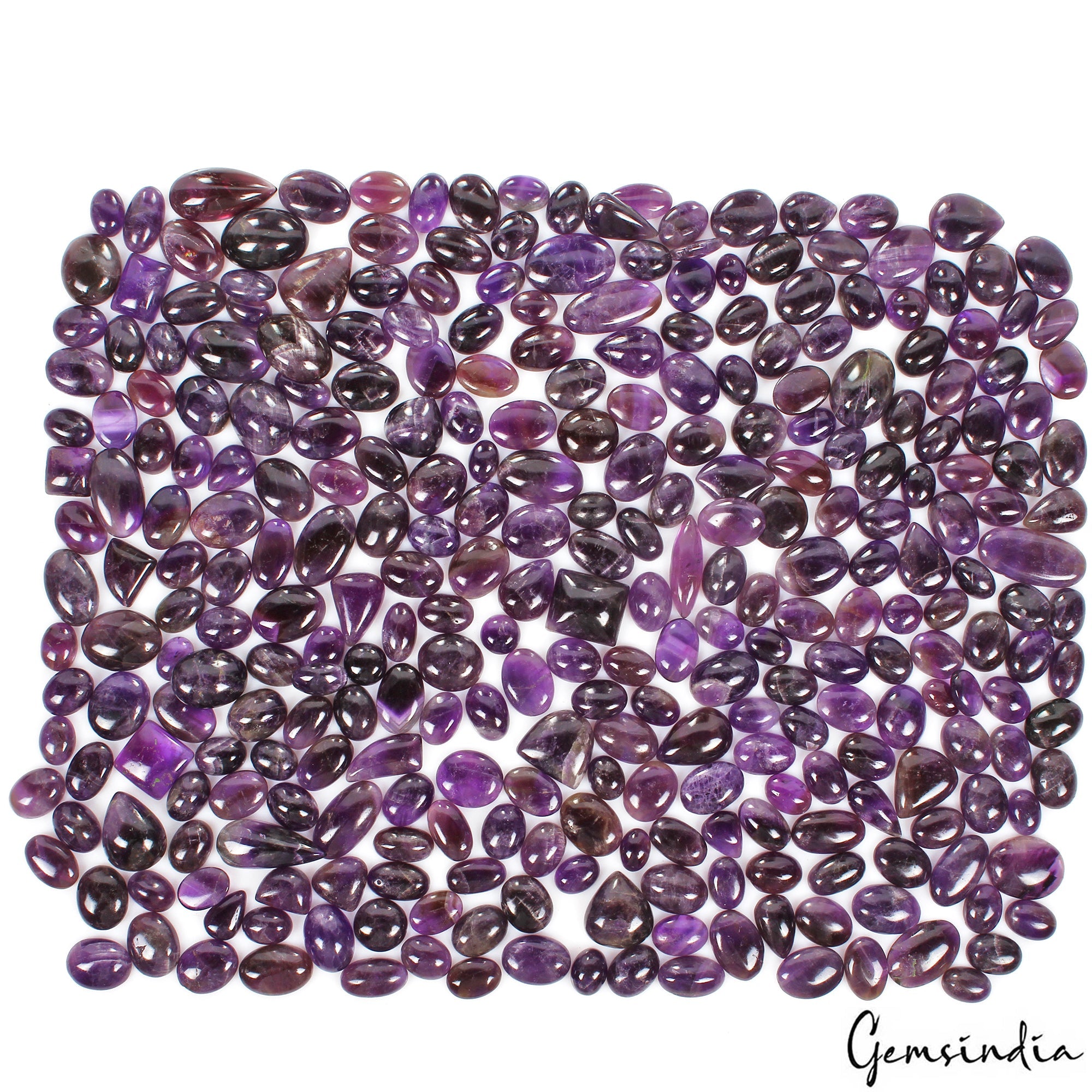 1 Kilo-Natural Untreated Purple Amethyst Mix Cab Loose Wholesale Gemstones Lot