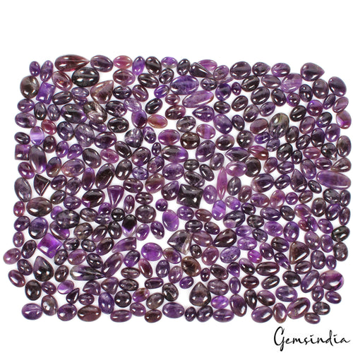 1 Kilo-Natural Untreated Purple Amethyst Mix Cab Loose Wholesale Gemstones Lot