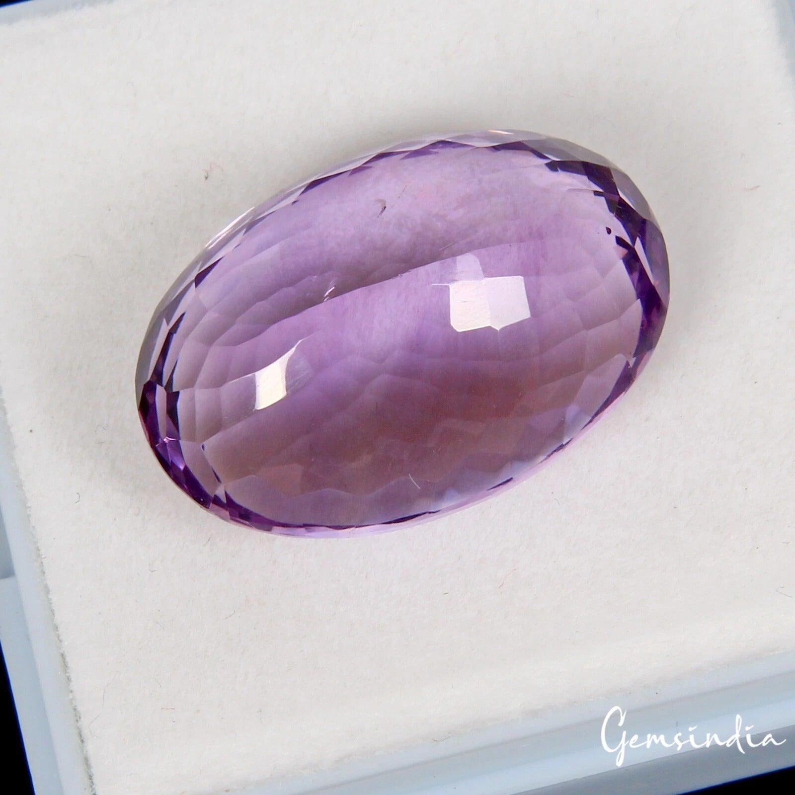 Amethyst Loose Gemstone, Untreated, Purple — 24x17x11mm, 30.90 Ct