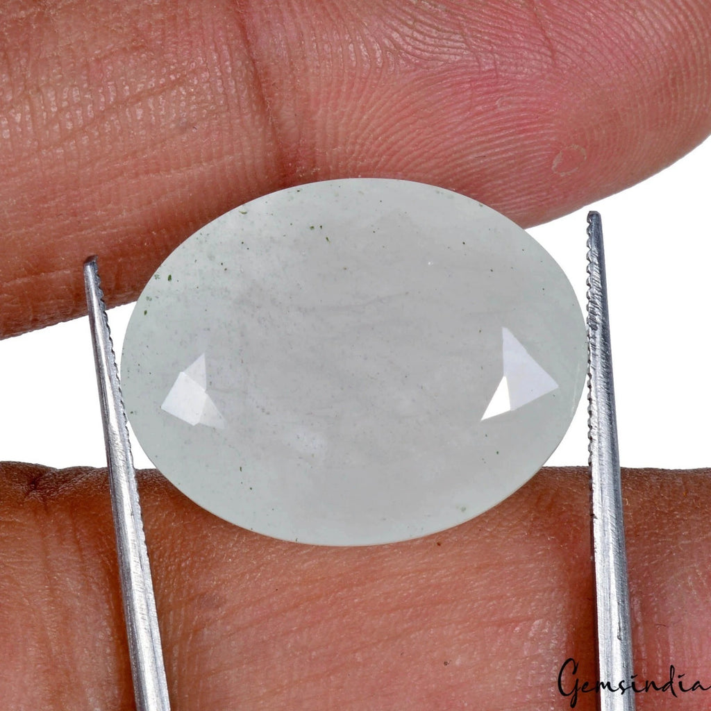 Aquamarine Loose Gemstone, Oval Cut, Untreated — 22x17x10mm, 24.30 Ct, Brazil