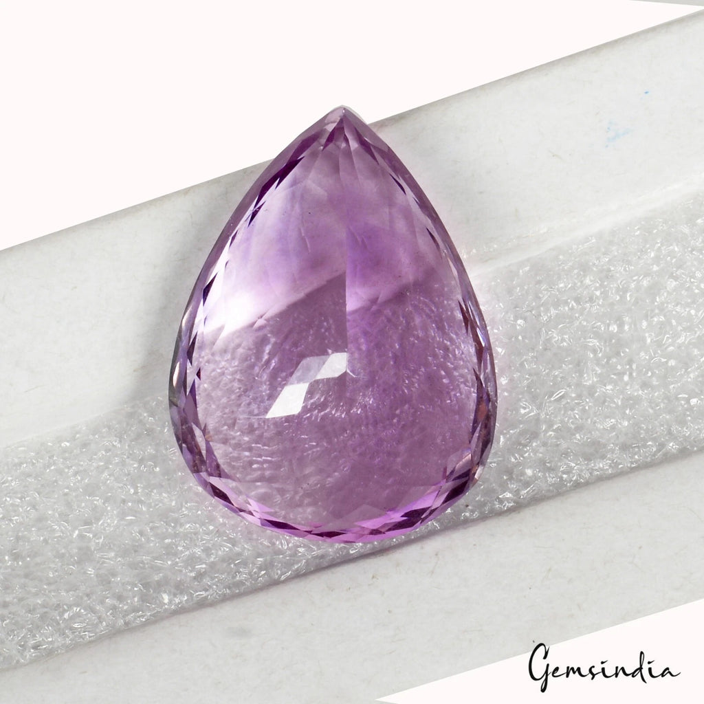 Amethyst Loose Gemstone, Untreated, Purple — 25x19x11 mm, 27.95 Ct