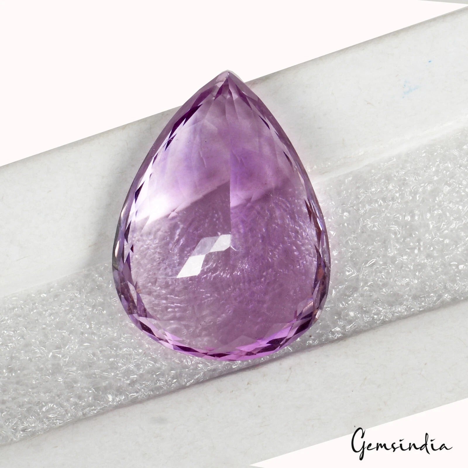 Amethyst Loose Gemstone, Untreated, Purple — 25x19x11 mm, 27.95 Ct