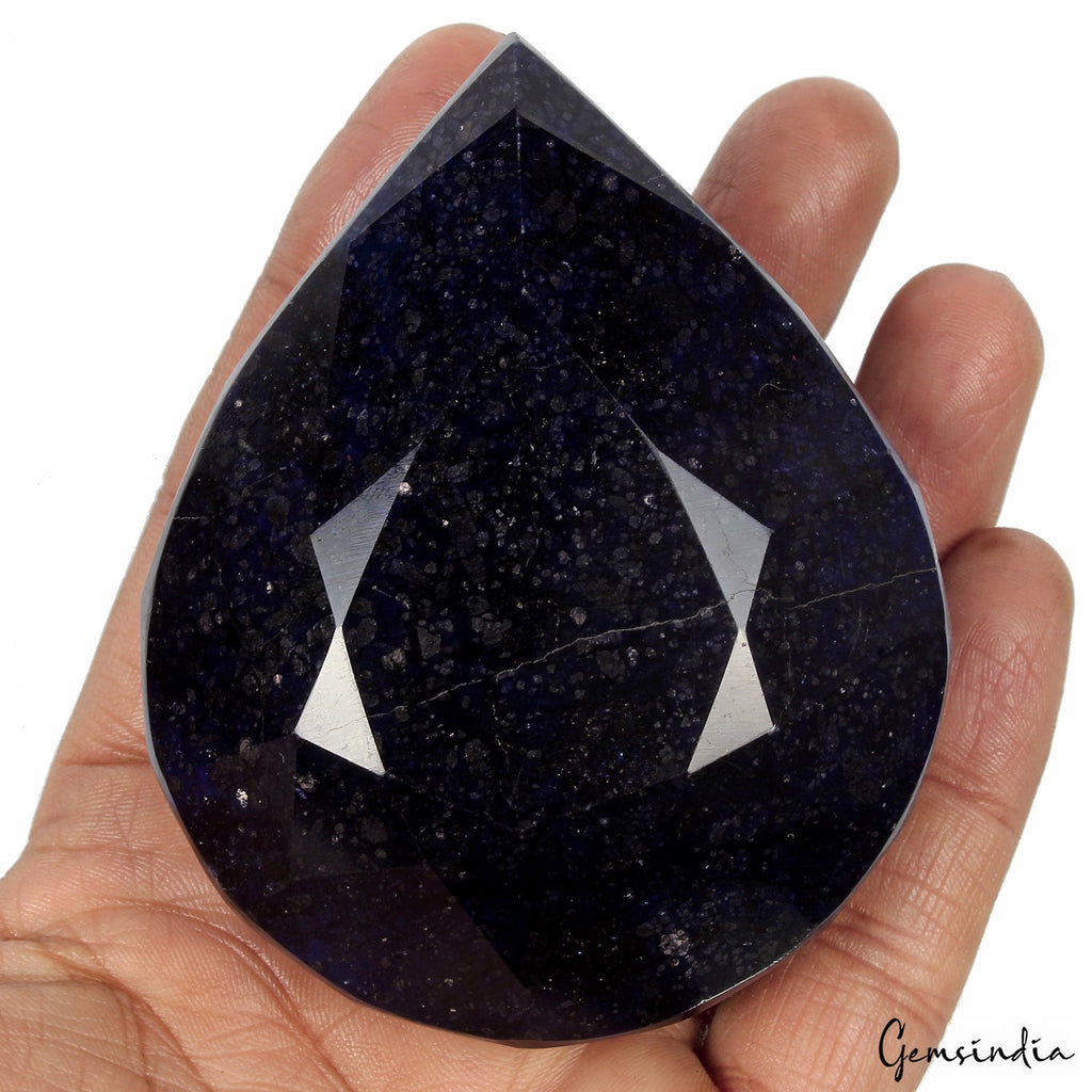2080 Ct Natural Blue Sapphire Pear Cut Faceted Earth Mined Huge Size Loose Gems