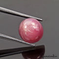 Certified 6.80Ct Natural Pink Star Ruby Round Cab Precious Loose Gem For Ring-RH