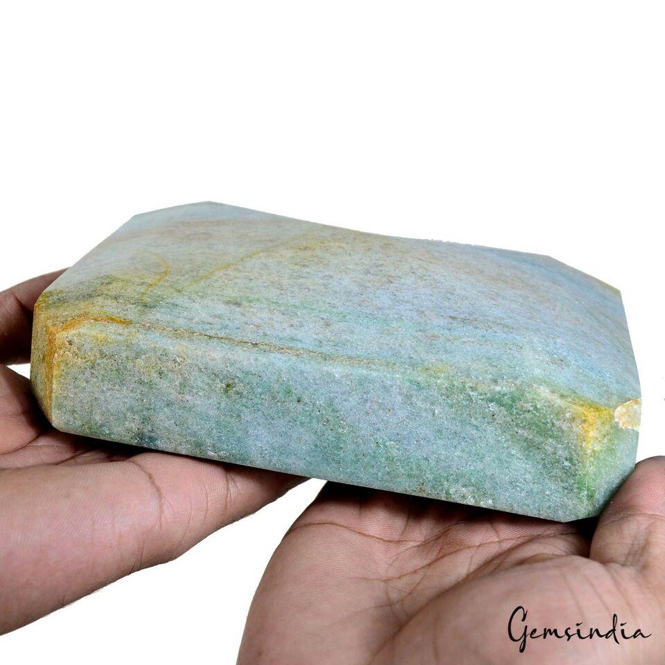9600 Ct Natural Green Blue Aventurine Octagon Cut Huge Loose Untreated Gemstone
