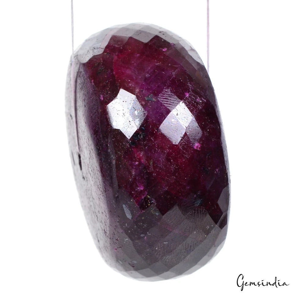 1000 Ct Natural Earth Mined Red Ruby Super Huge Round Drilled Bead Gemstone~53mm