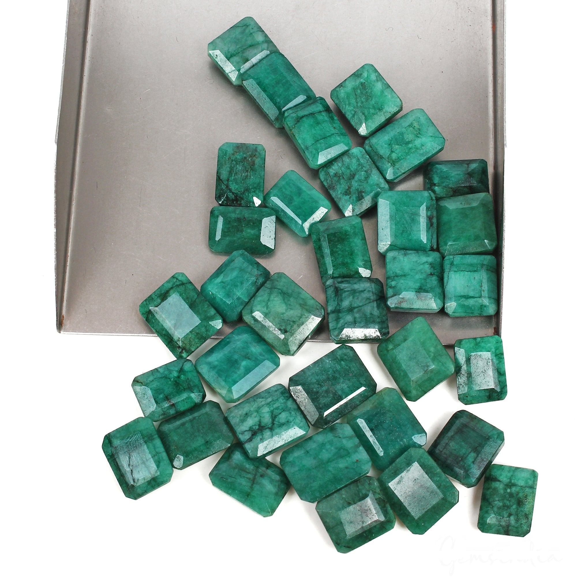 Natural Green Brazilian Octagon Cut Emerald 270.00 Ct Loose Wholesale Gems Lot