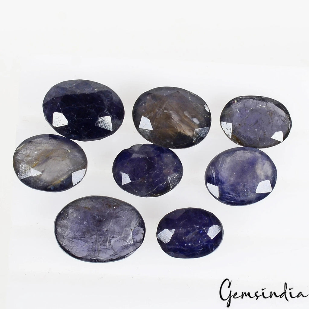 Iolite Loose Gemstone, Untreated, Blue — 11mm to 15mm, 42.80 Ct, Madagascar