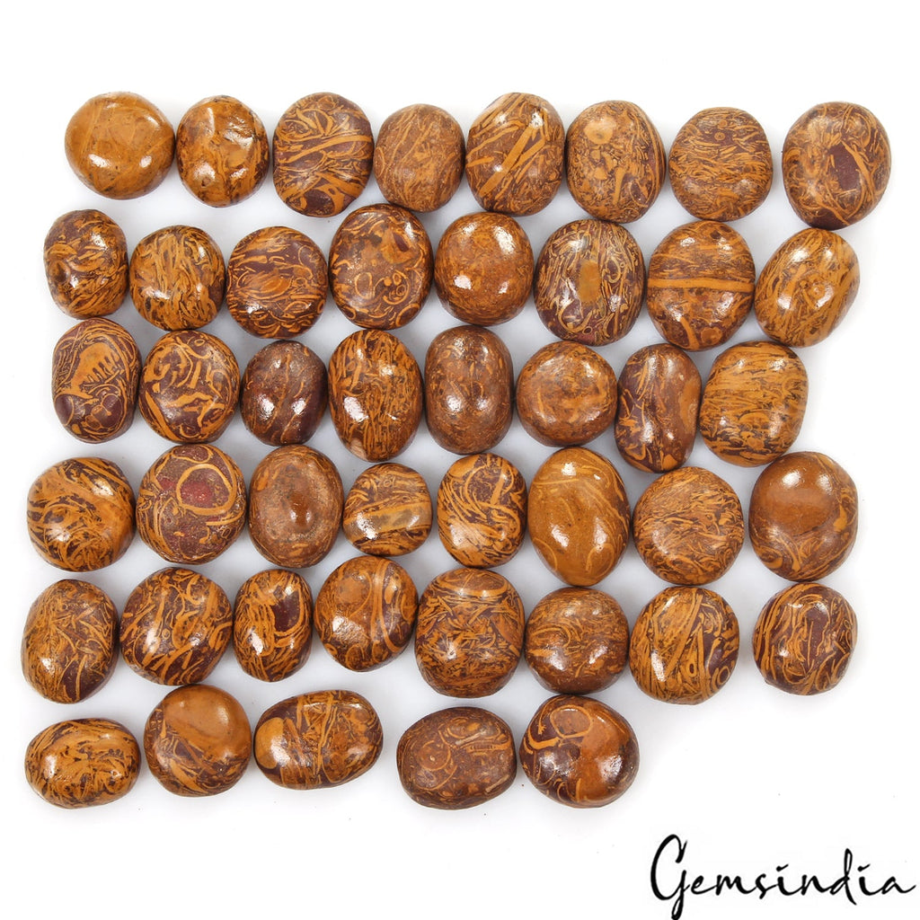 400 Ct/45 Pcs Natural Untreated Marium Jasper Oval Cab Loose Jewelry Gemstones