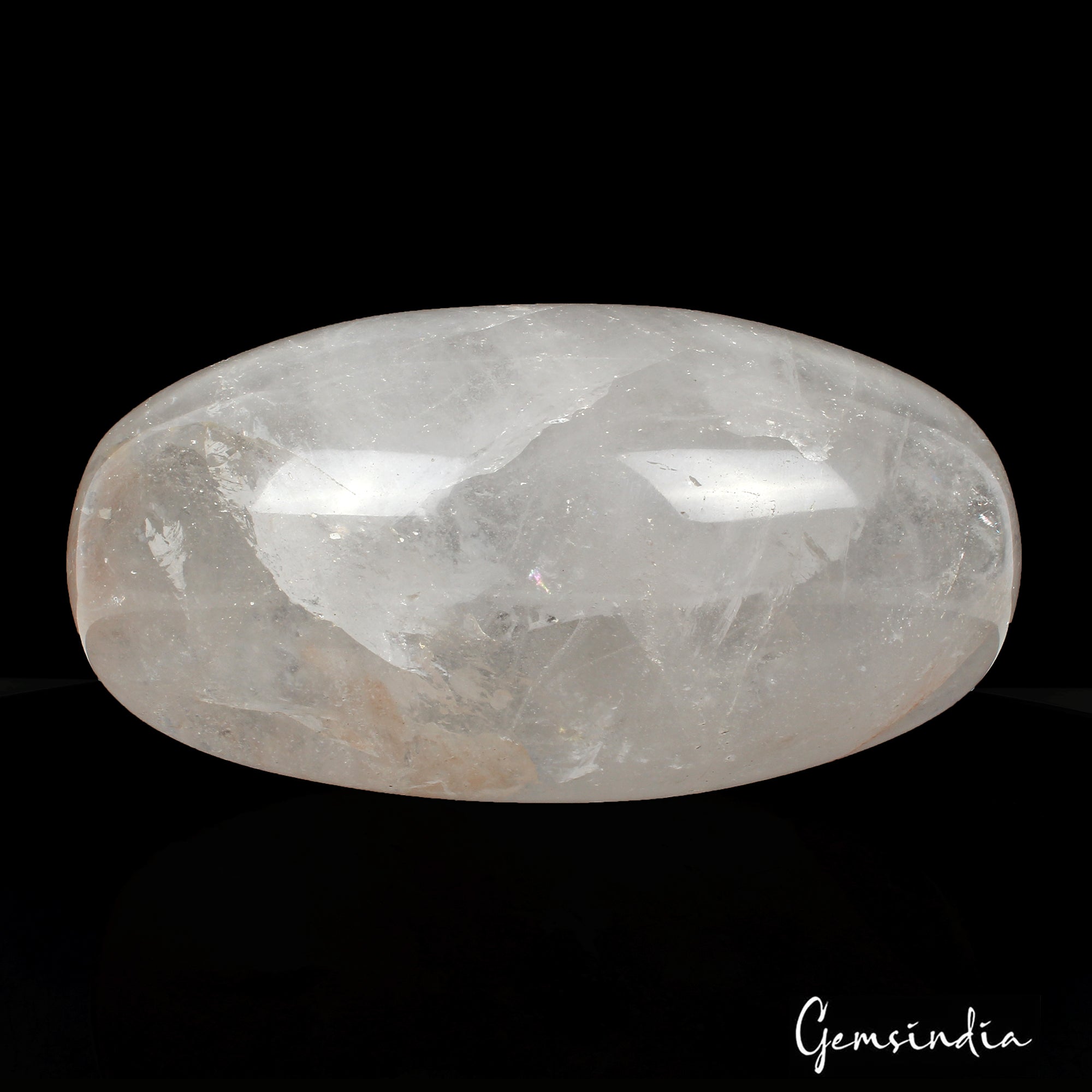3000 Ct Natural White Quartz Oval Shape Egg Healing Crystal Mineral Gems W Stand