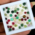 21.80 Cst/55 Pcs Natural Multi-Color Mix Multi-Gems Round 3-5mm Gems For Jewelry