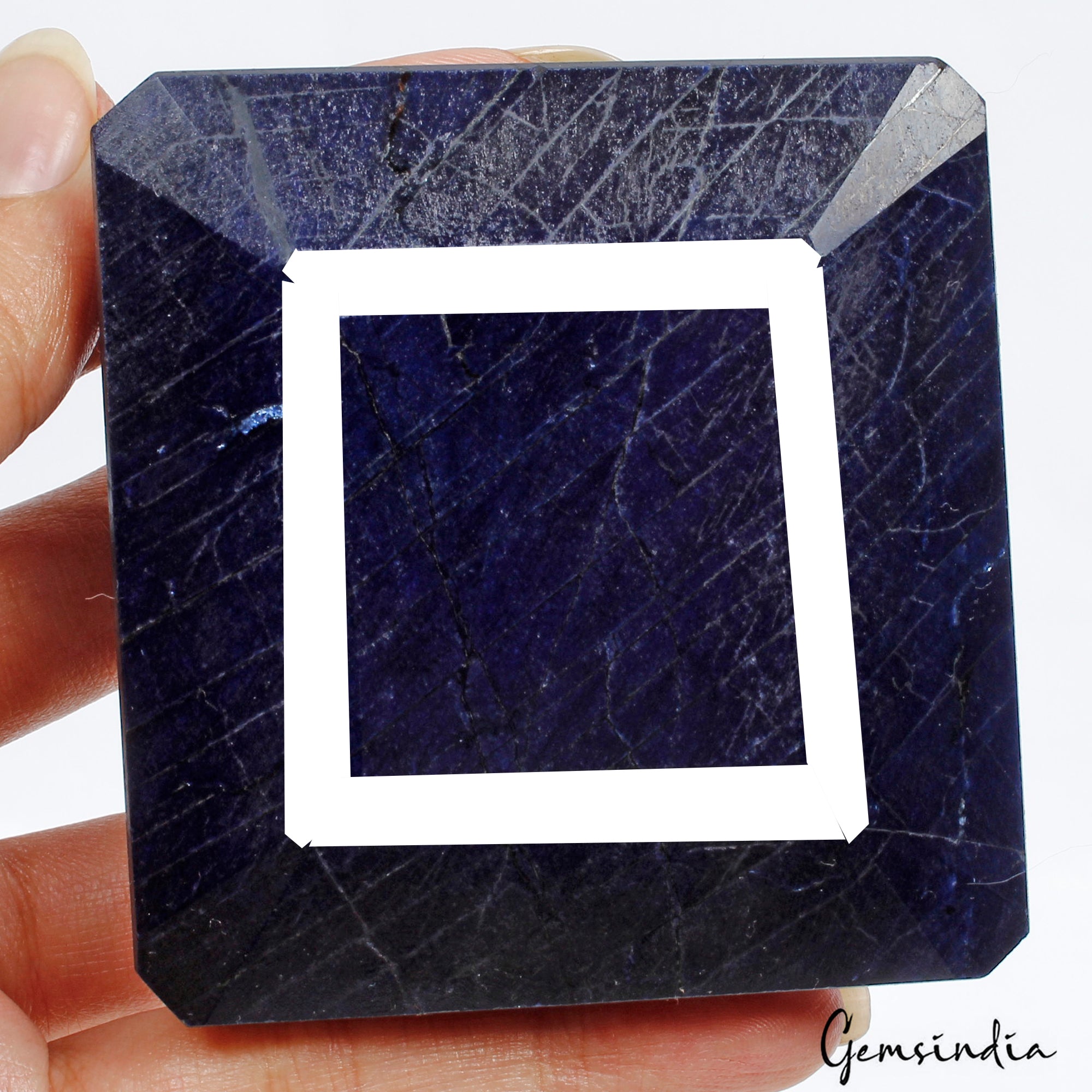 Certified 2030 Ct Natural African Royal Blue Sapphire Octagon Cut Huge Loose Gem