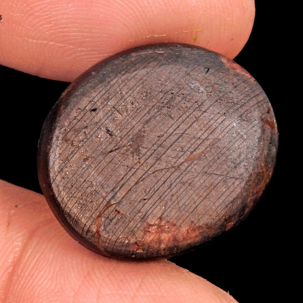 Rare Natural Star Ruby Oval Cabochon 47.50 Cts Untreated Dark Brown Red Gemstone