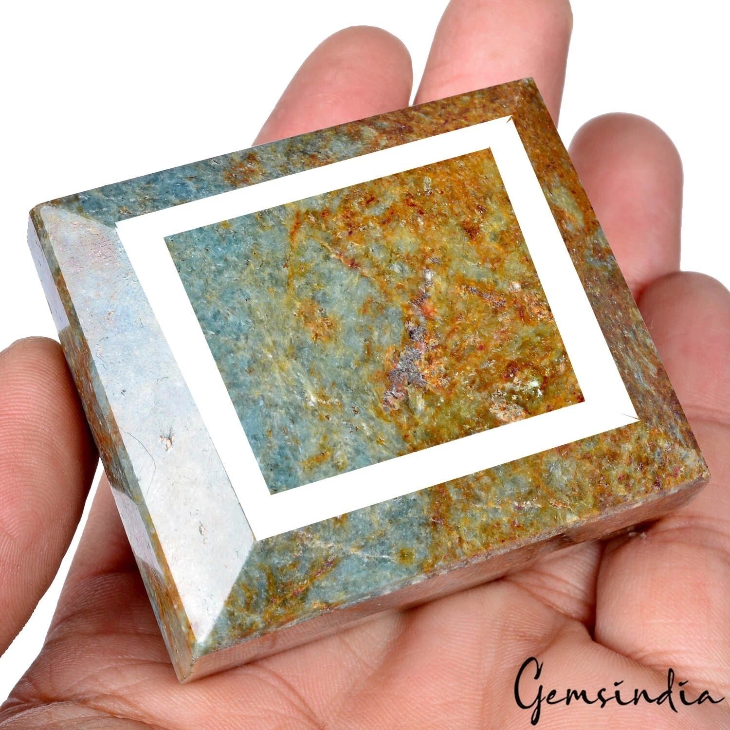 1600 Ct Natural Untreated Bi Color Kyanite Baguerre Cut Huge Size Loose Gemstone