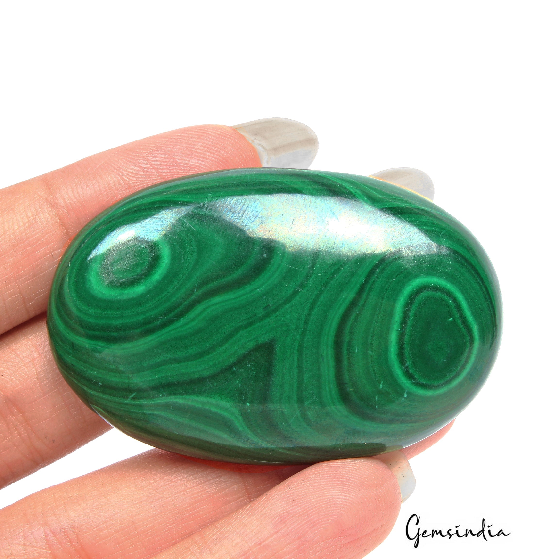 180.00 Ct Natural Untreated Artistic Malachite Oval Cab Loose Gems For Jewelry