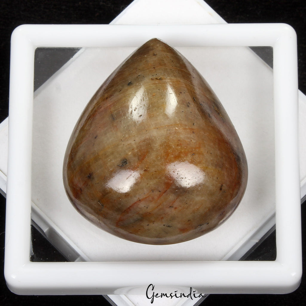 330 Ct Natural Untreated Brown Sapphire Pear Cab Earth Mined Huge Loose Gemstone