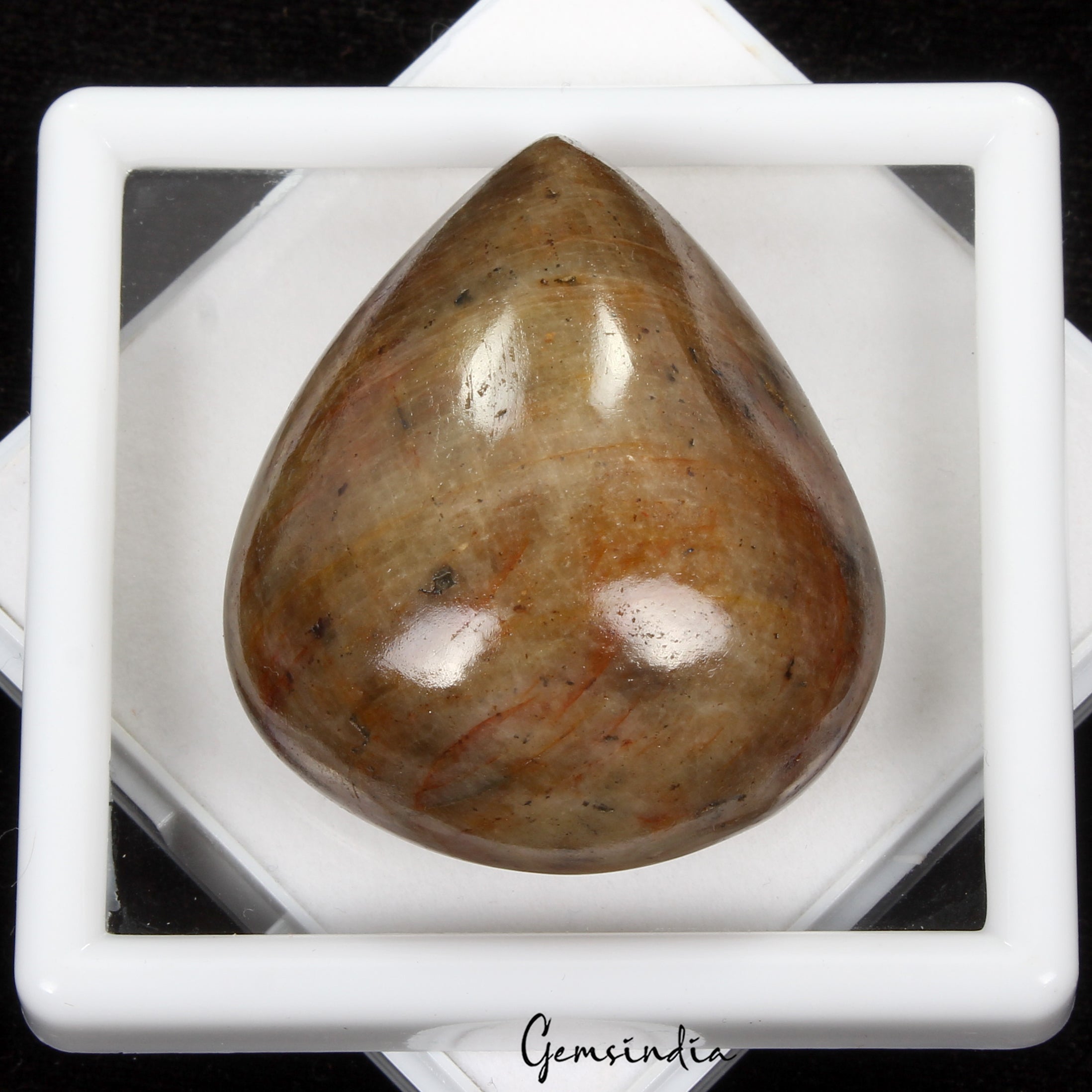 330 Ct Natural Untreated Brown Sapphire Pear Cab Earth Mined Huge Loose Gemstone