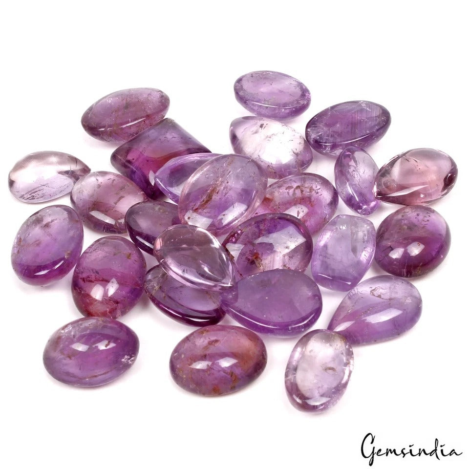 450 Cts Natural Untreated Purple Amethyst Mix Cab Loose Jewelry Making Gemstones