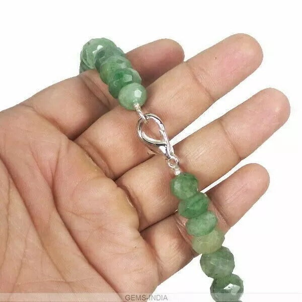 Emerald Necklace, Color Enhanced, Green — 10mm to 20mm, 990 Ct, Brazil