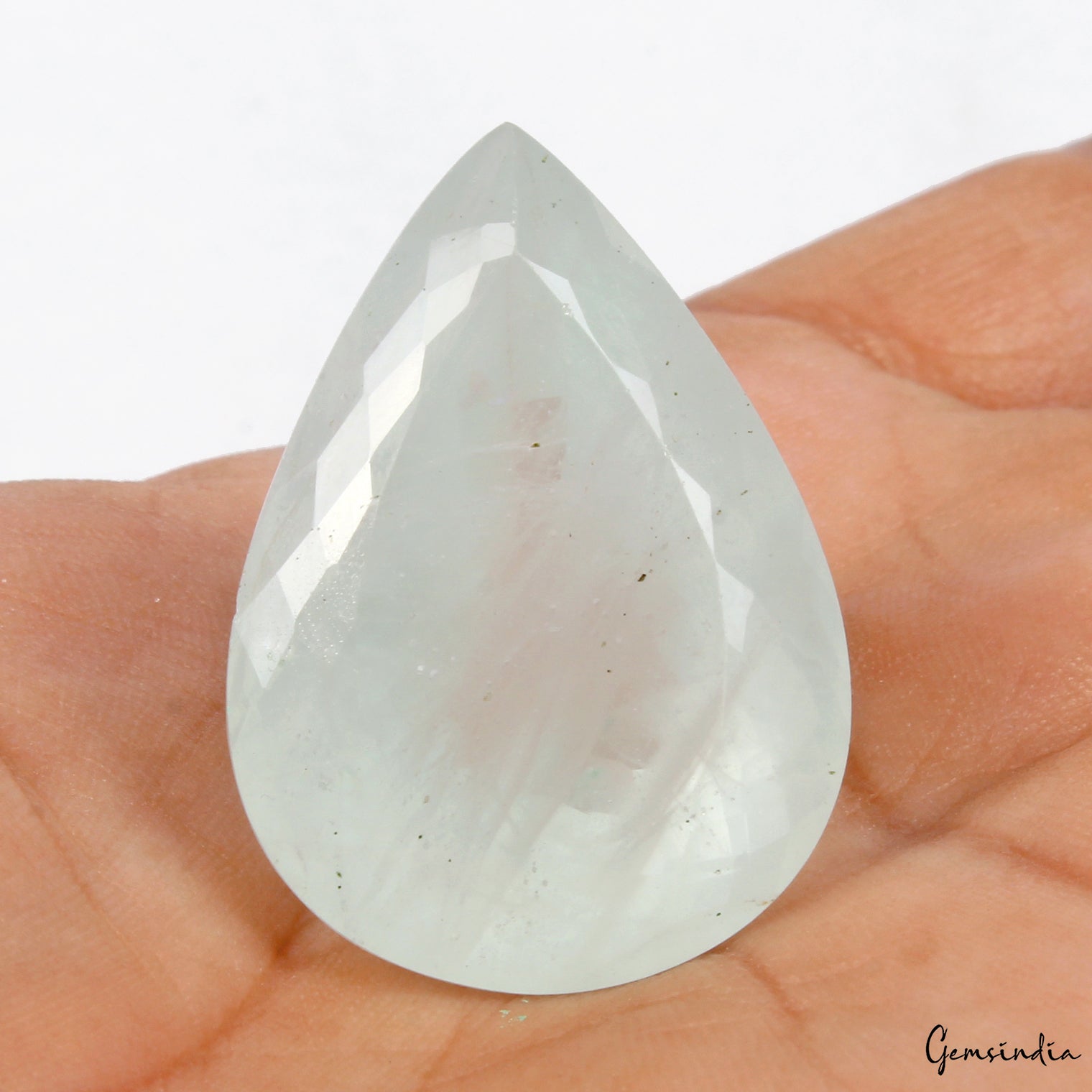 Certified 86.20 Ct Natural Aquamarine Pear Cut Loose Brazilian Jewelry Gemstone