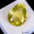 Citrine Loose Gemstone, Untreated, Yellow — 27x20x13mm, 41.50 Ct
