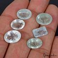 Aquamarine Lot, Loose Gemstone, Oval & Octagon Cut, Untreated — 6 Pieces, 11mm to 14mm, 33.00 Ct, Brazil