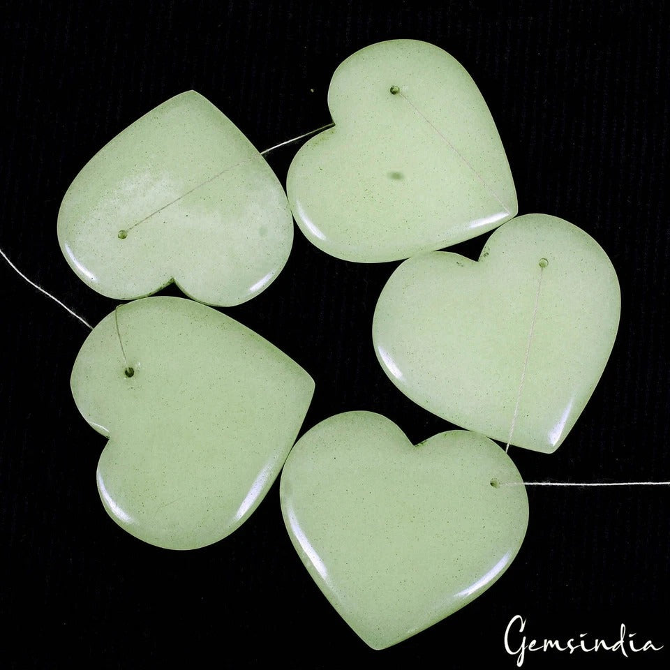 330 Ct Glowing Luminous Heart Beads Night Glow Luminescent Stones DIY Crafts 5Pc
