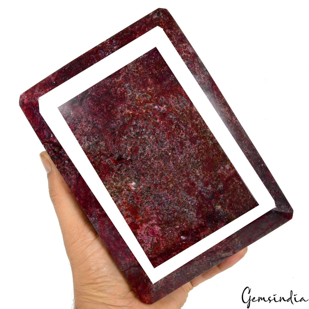 Ruby Loose Gemstone, Octagon Cut, Color Enhanced — 7.1x5.1x2.1 Inches, 20050 Ct (4.01 Kg), Madagascar