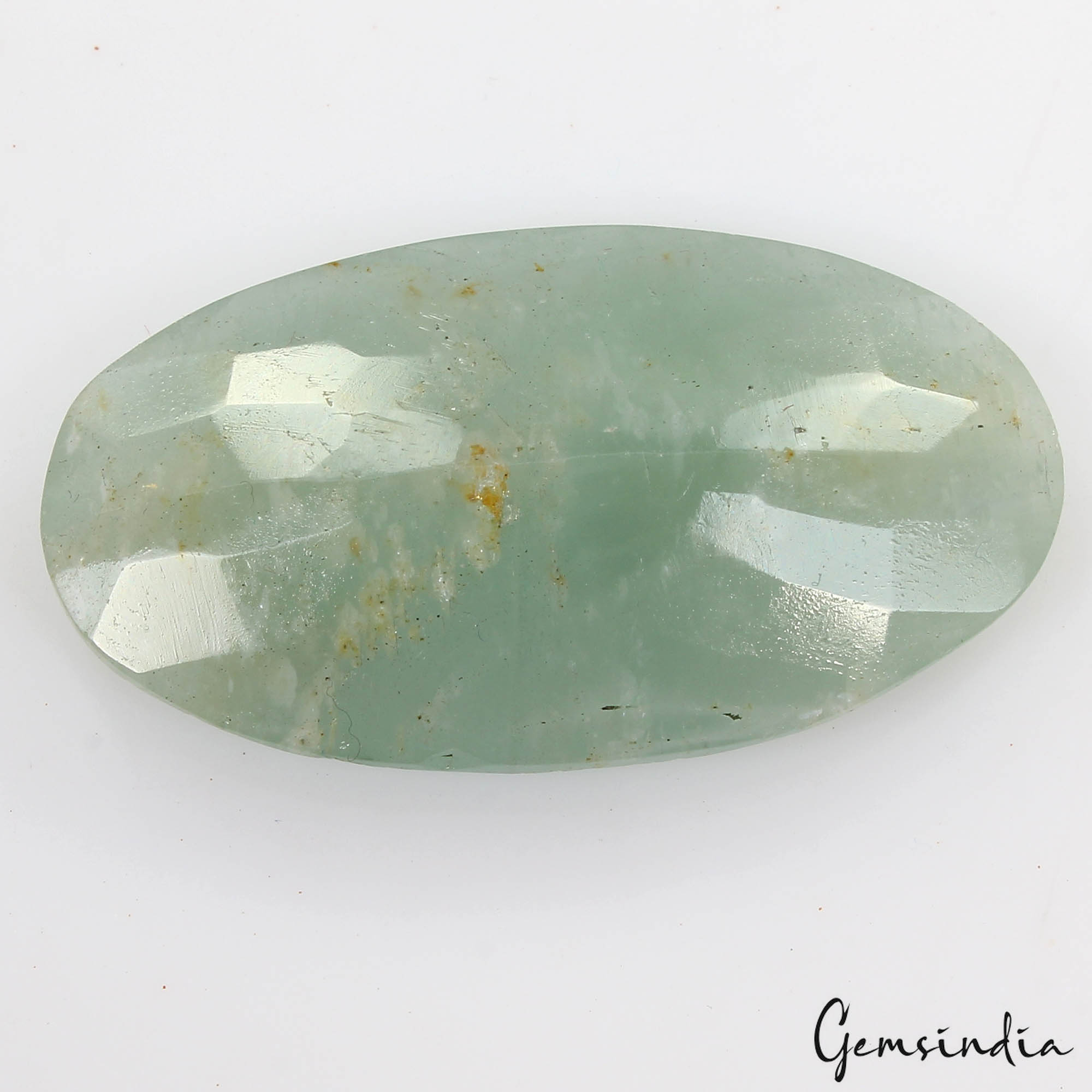 62.80 Ct Natural Green Aquamarine Oval Cut Loose Brazilian Jewelry Gemstone