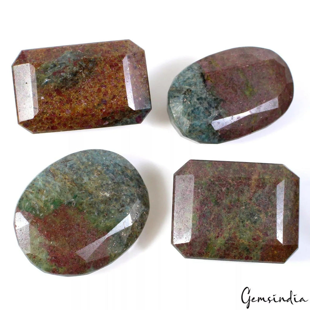 1870 Ct Natural Untreated Ruby Kyanite 48-56mm Faceted Huge Size Loose Gemstones