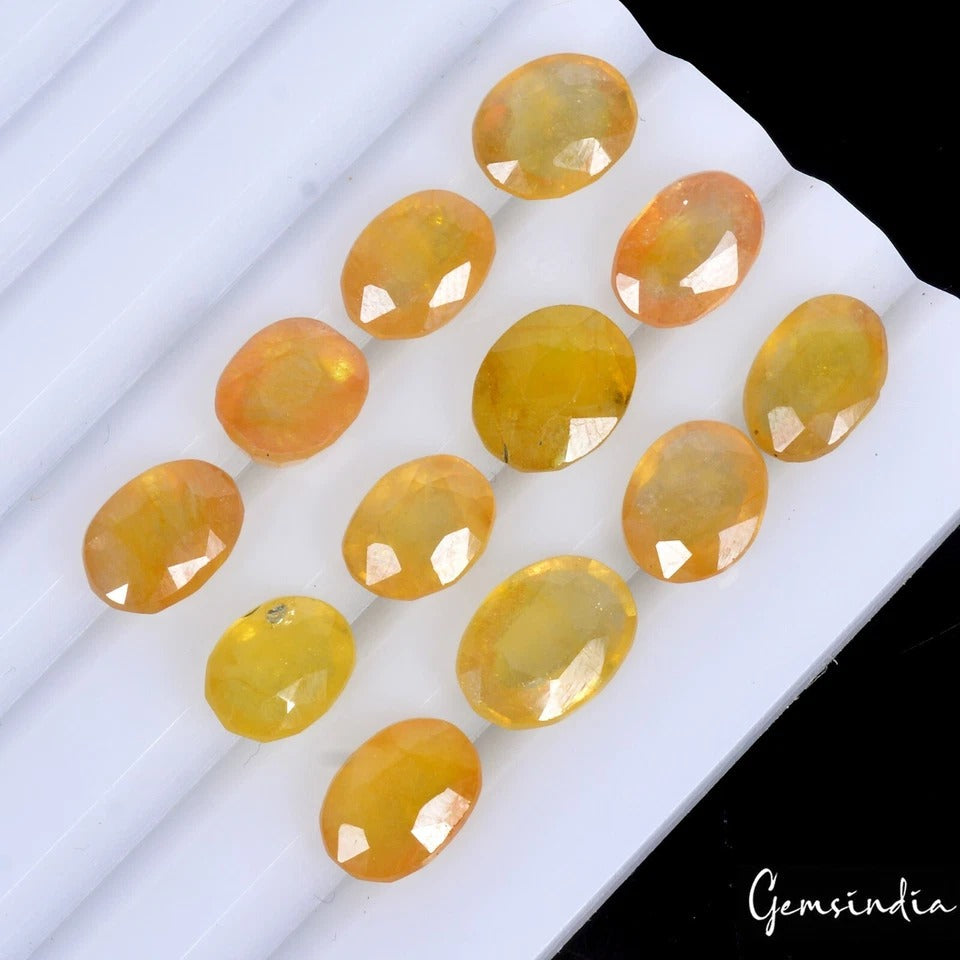 Large lot Natural Top Quality Yellow Sapphires Untreated Loose Gemstone 37.50 Ct