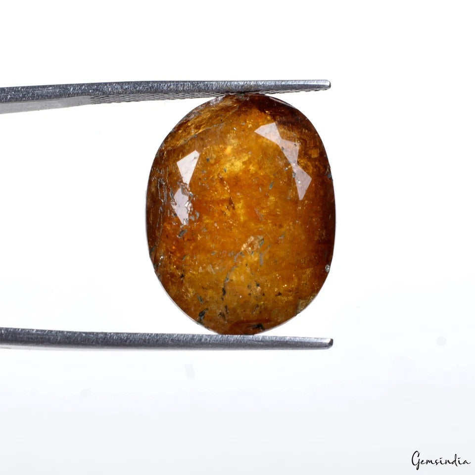 Certified 23.30 Ct Natural Untreated Brown Tourmaline Oval Cut Loose Gemstone