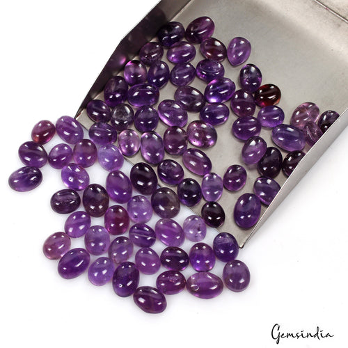 Amethyst Cabochon, Untreated, Blue — 11mm to 14mm, 400 Ct, Brazil
