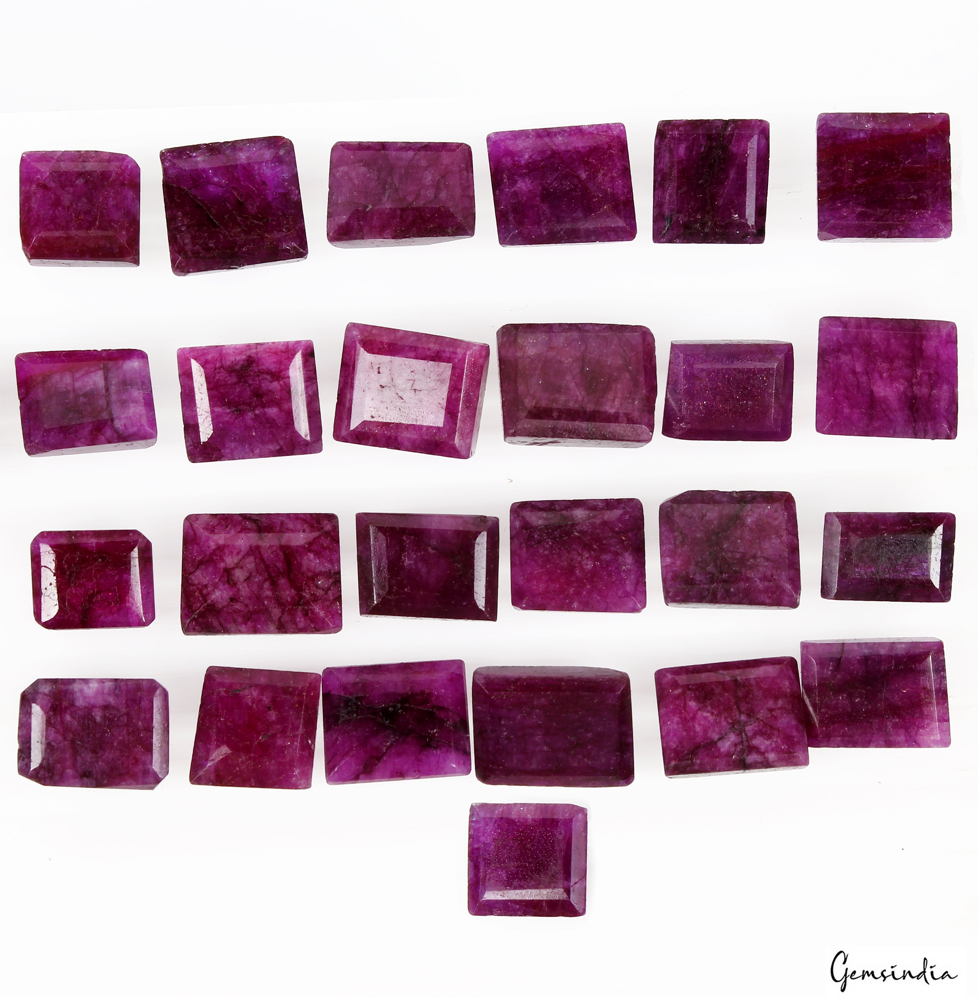 25 Pcs Natural Pink Beryl Bixbite Baguette Cut Loose 11mm-15mm Gemstones 240 Cts
