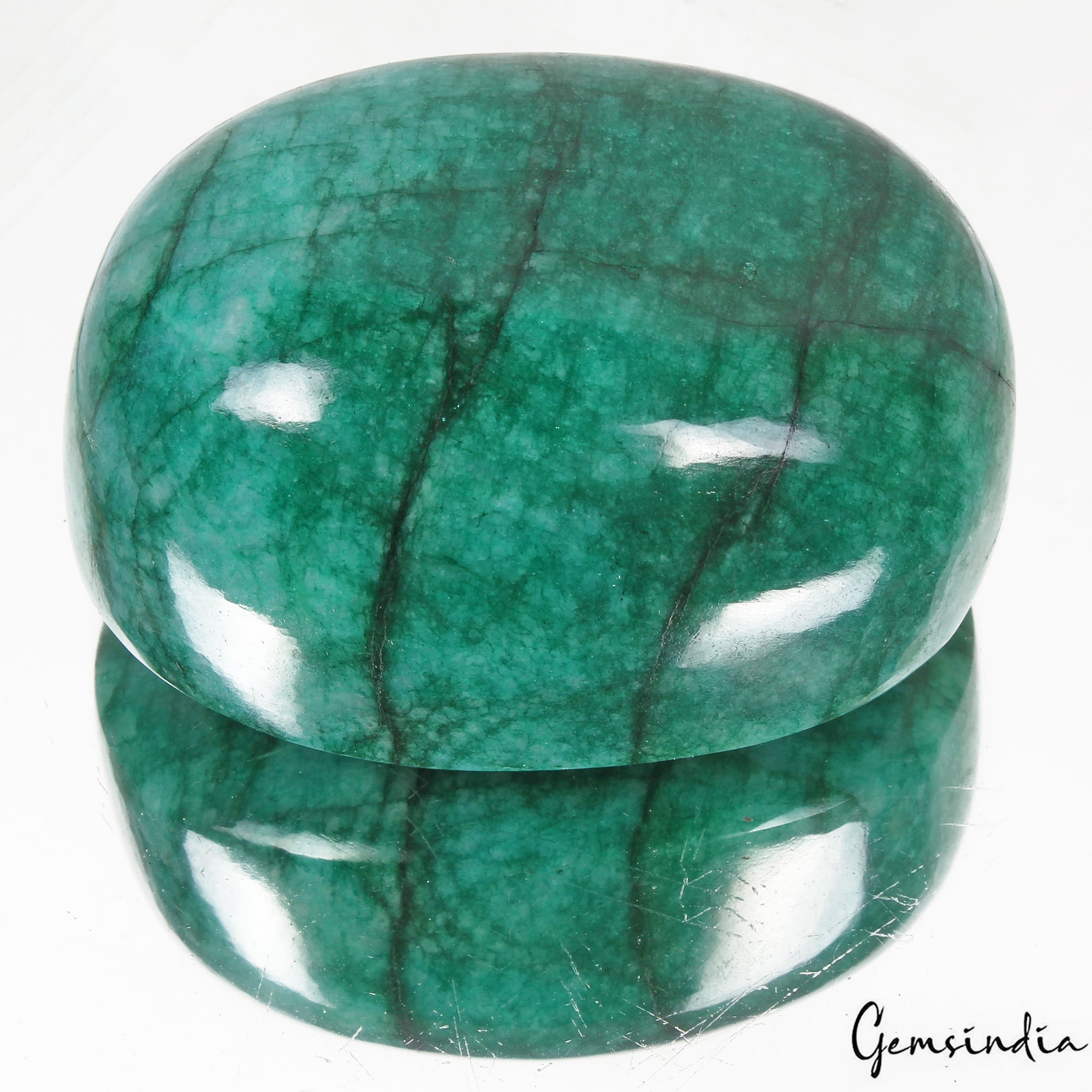 Certified 2150 Cts Natural Brazilian Blue Green Emerald Oval Cab Huge Loose Gem