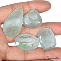 171 Cts/4 Pcs Natural Untreated Blue Aquamarine Mixed Cut Loose gems For Jewelry