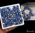 110 Pcs Natural Lapis Lazuli 10mmx8mm Calibrated Loose Oval Cabochon Gemstones