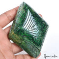 1820 Cts Natural Green Emerald Hand Carved Loose Brazilian Fancy Shape Gemstone