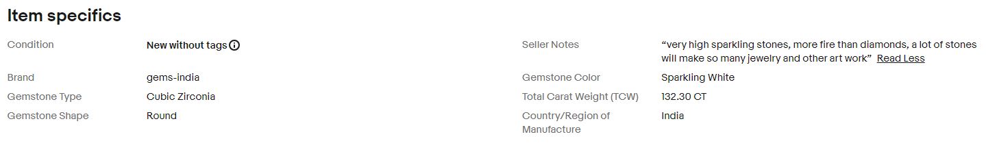~~~~~~CLEARANCE~~~~~~~ 132+CT/1654 PCS CUBIC ZIRCONIA (CZs) 2mm CALIBRATED ROUND