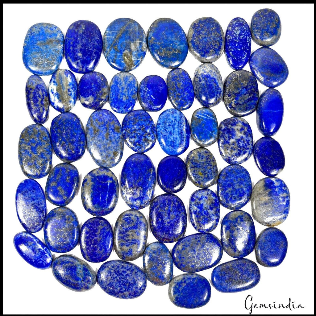 3000 Ct/46Pcs Natural Blue Lapis Lazuli Gold Flecks Mix Cab Loose Wholesale Gems