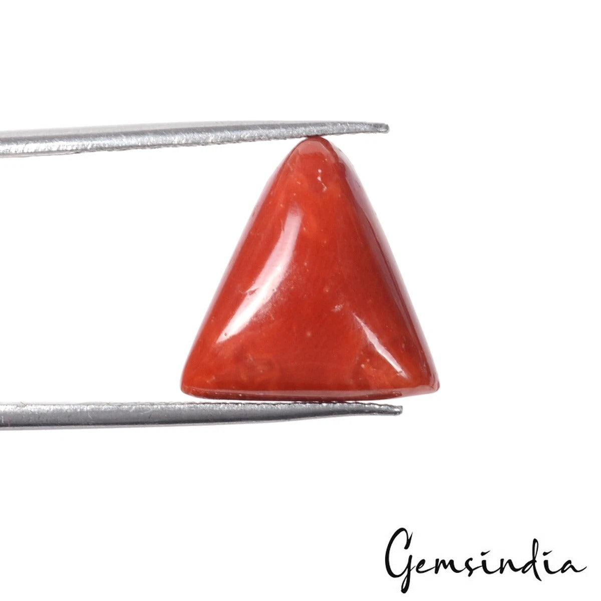 Coral Cabochon, Orange — 13x13x7 mm, 8.00 Ct
