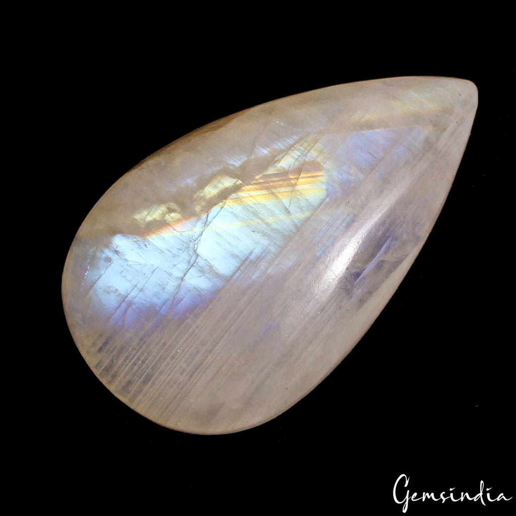 Moonstone Cabochon, Untreated — 36x21x08mm, 47.20 Ct