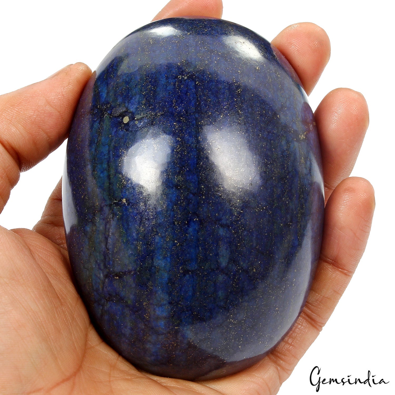 2000 Ct Natural Blue Lapis Lazuli Oval Cabochon Museum Size Gemstone 100x72x34mm