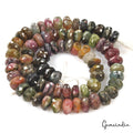 182.70 Cts Natural Multi Shade Tourmaline Gem 7mm-8mm Round Beads Strand~13"