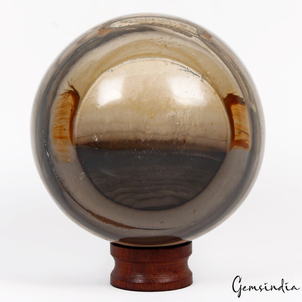 2840 Ct Natural Untreated Forest Agate Heling Crystal Mineral Sphere With Stand